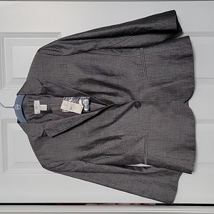 Ann Taylor LOFT gray stripe suit jacket, size 4